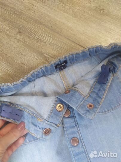 Юбка джинсовая для девочки kiabi р.6 лет
