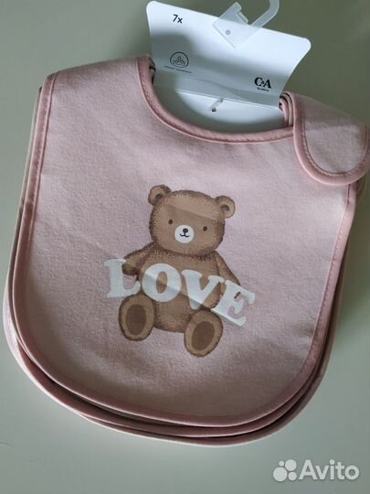 Слюнявчики-нагрудники новые C&A Германия