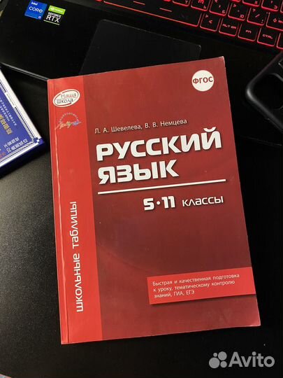 Школьные таблицы русский язык