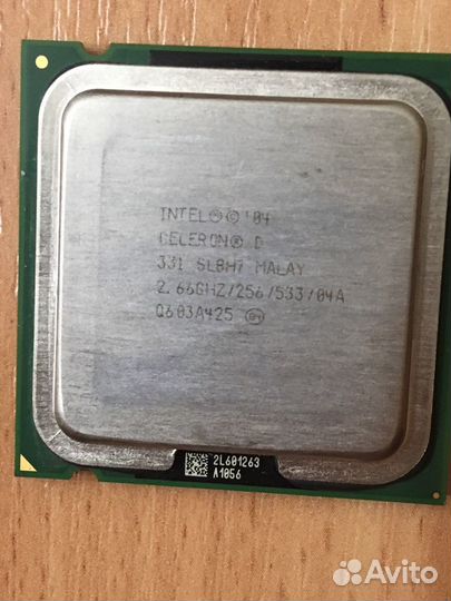 Процессор intel celeron d 331 2,66 ггц/256/533