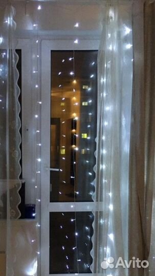 Холодный белый свет занавес