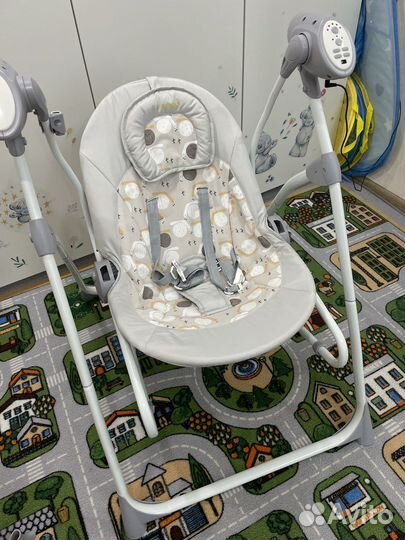 Детские электронные качели luxmom