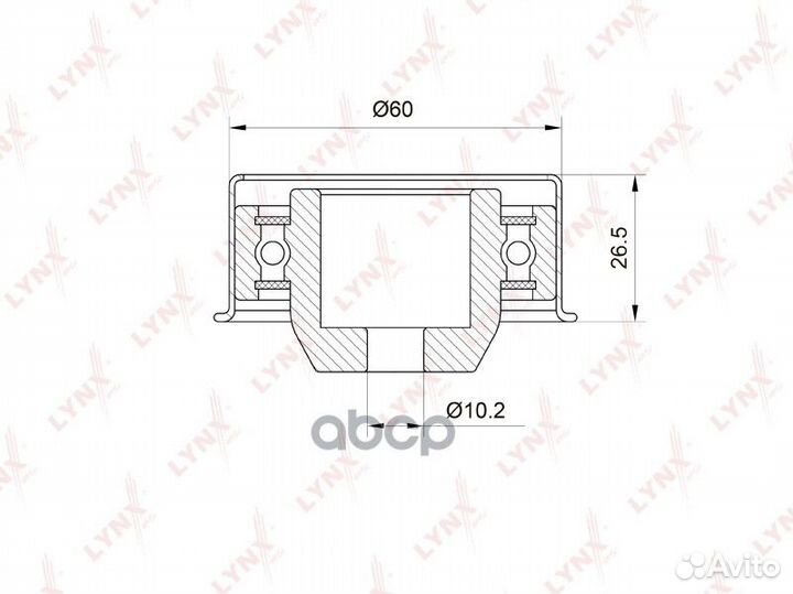 Ролик направляющий / грм PB3015 lynxauto