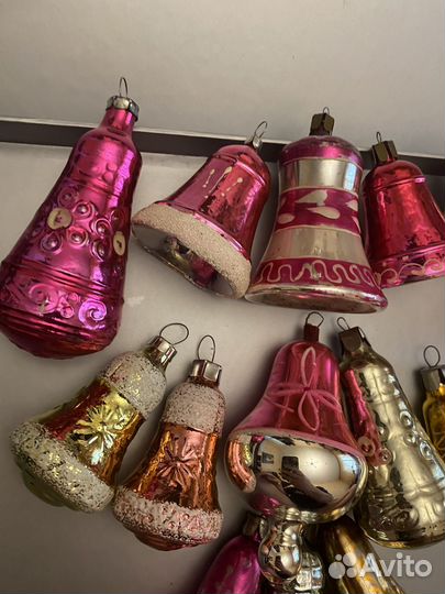 Елочные игрушки СССР колокольчики