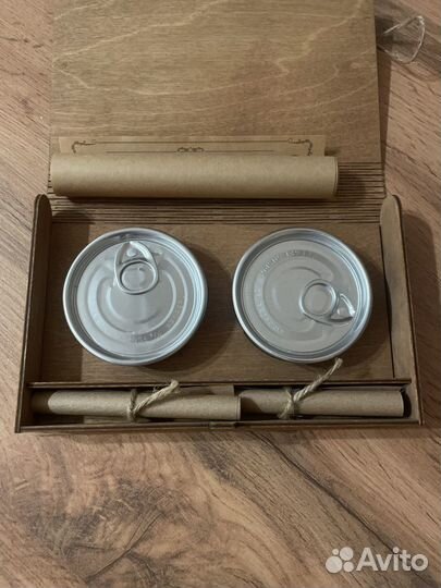 Подарочная коробочка с жемчужнами в баночках