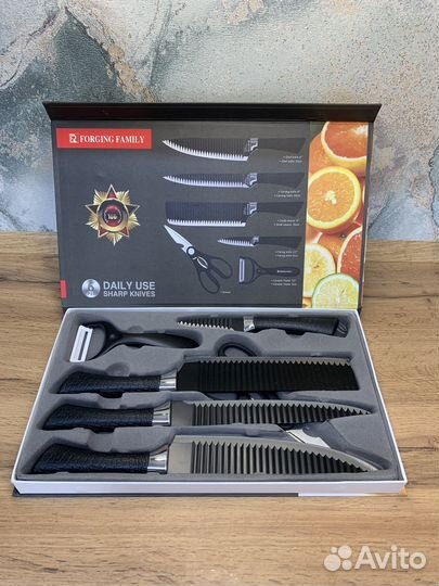 Набор кухонных ножей 6в1