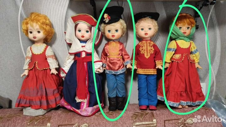 Куклы времен СССР и Италии