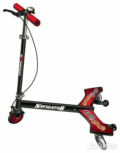 Детский инерционный самокат Navigator 3-колесный