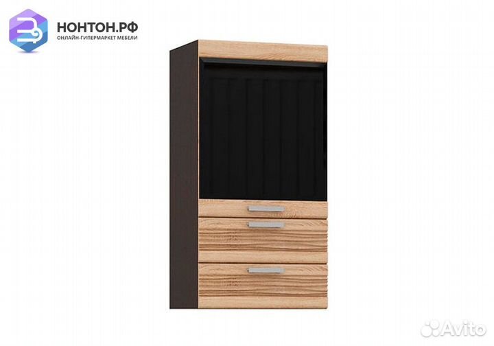 Шкаф навесной с ящиками Асти дуб сонома / венге