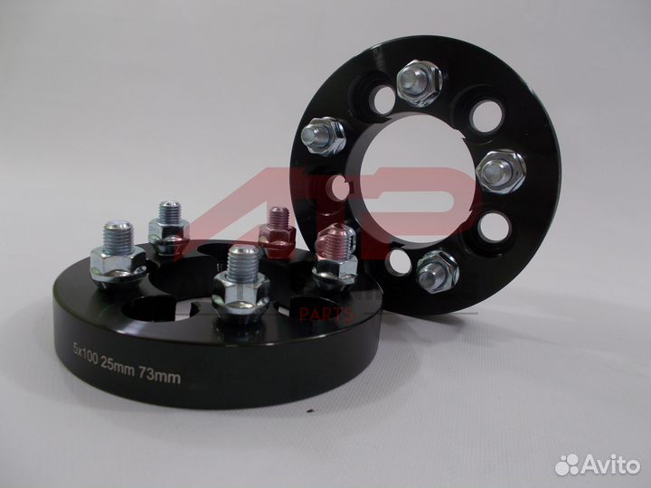 Проставки ступичные 25мм - 5x100 цо 73, M12x1.25