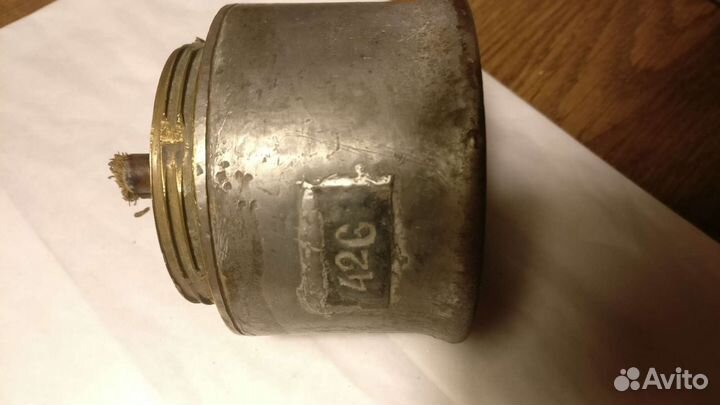 Старинная бронзовая шахтерская лампа