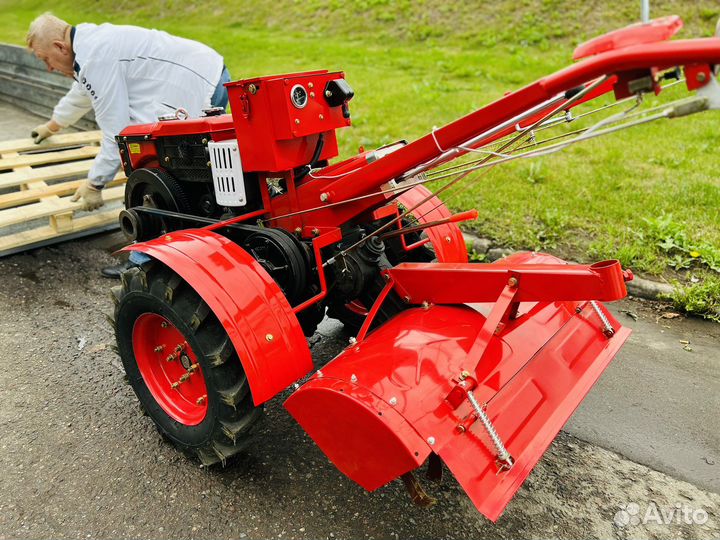 Дизельный тяжелый мотоблок Хопер мт15Е