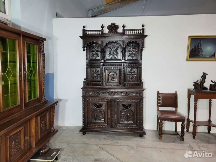 Антикварный буфет, 19в., бретонь, Франция