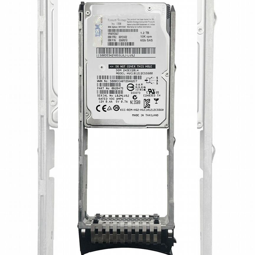 [00Y2432] Жесткий Диск Ibm 1.2tb 00y2432 00ar010 Sas 2,5