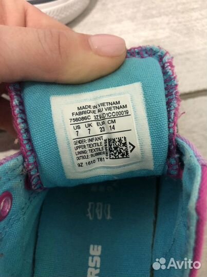 Кеды converse детские