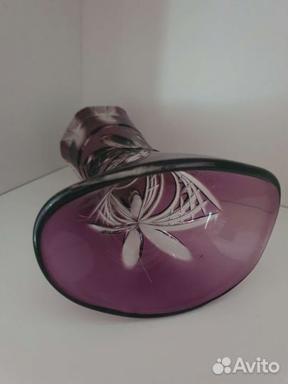 Хрустальная ваза богемия