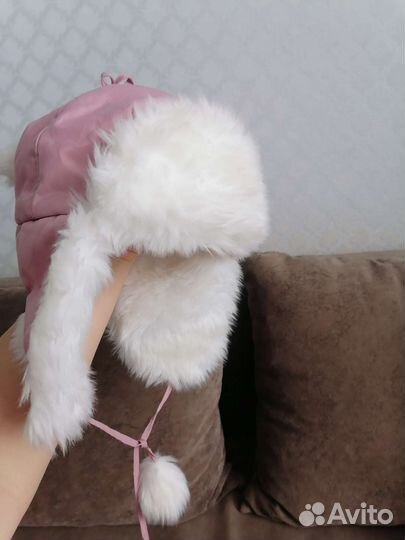 Шапка зимняя для девочки 54 56 новая