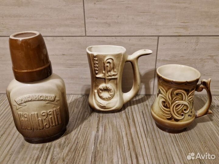 Бюветница, кружка, штоф