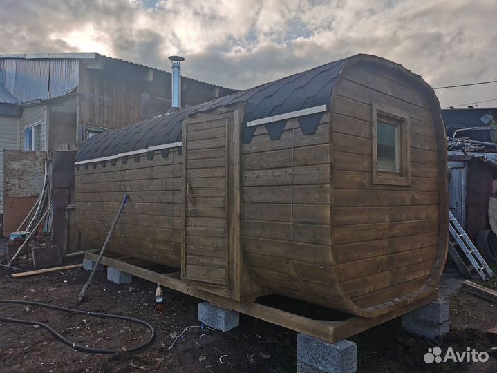 Баня-бочка с доставкой