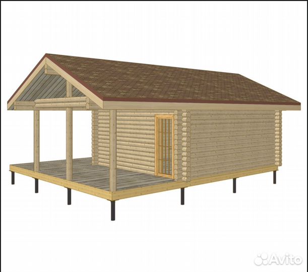 Сруб для бани 6x9