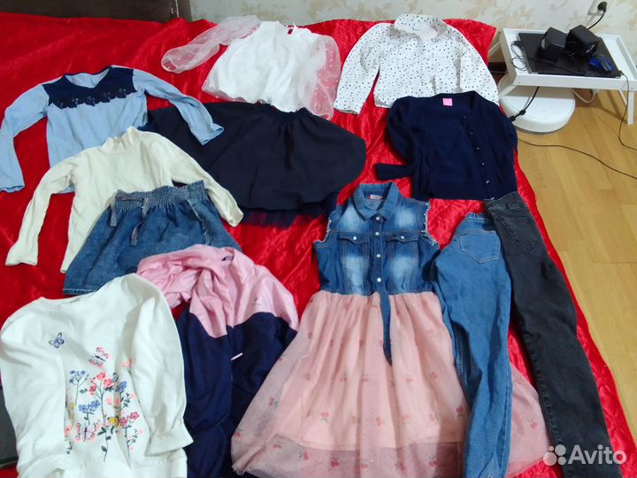 Вещи на девочку 122 пакетом