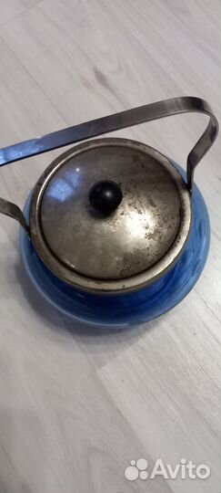 Сахарница цветное стекло СССР