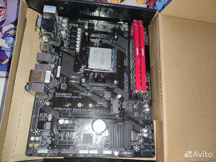 Процессор + мат. плата + память (Связка AM4)