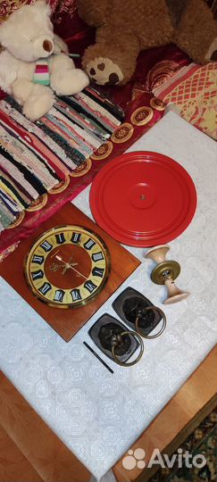 Ручки с головой льва Диск Часы Янтарь Цена за все