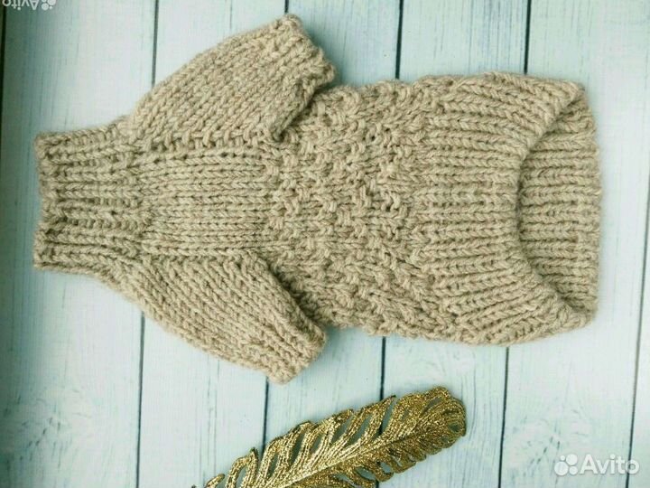 Одежда для кошки,собаки,свитер вязаный