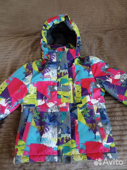 Зимний костюм для девочки 128