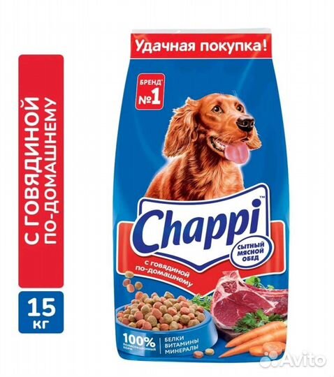 Корм Chappi 15кг
