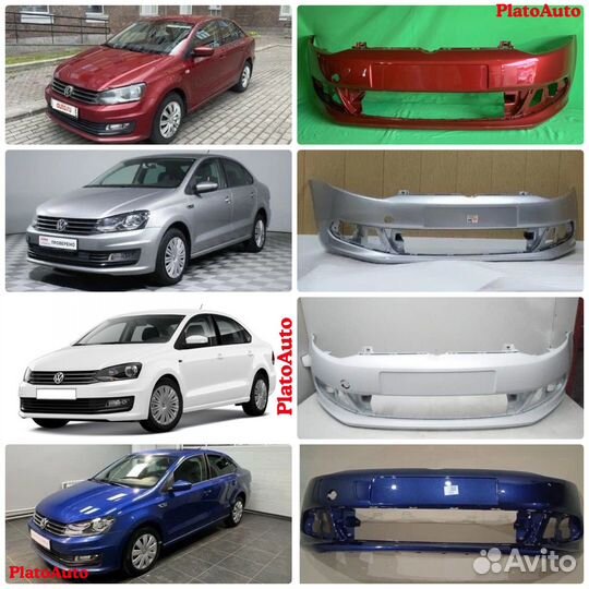 Бампер передний Volkswagen Polo 5 2010+ oAOA64