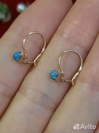 Золотые серьги детские