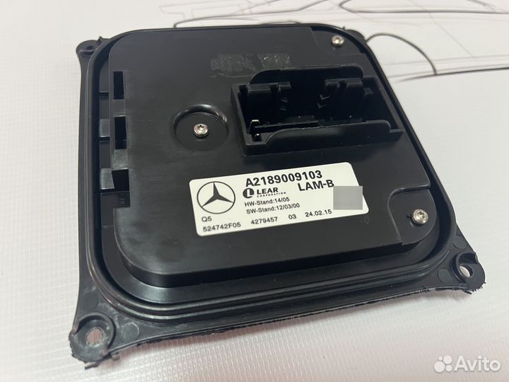 Блок управления фары Mercedes W204 новый GLK X204