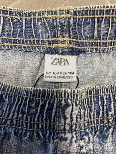 Джинсовые шорты zara подростковые 164 рост