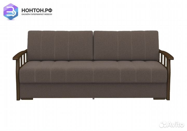 Диван еврокнижка шагающая Барон коричневый