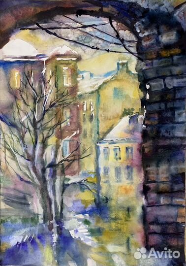 Картина акварель