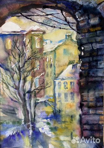 Картина акварель