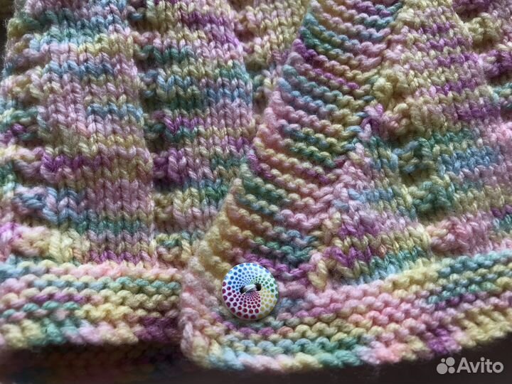 Вязаный кардиган детский 80