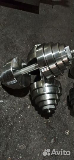 Гантели стальные 2*25 кг