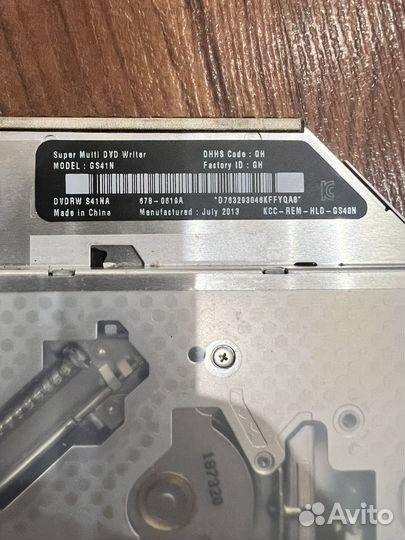 CD/DVD привод macbook pro 2012