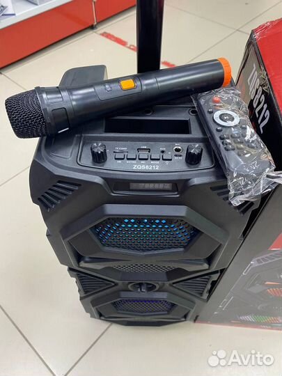 Беспроводная колонка большая на колесах к1