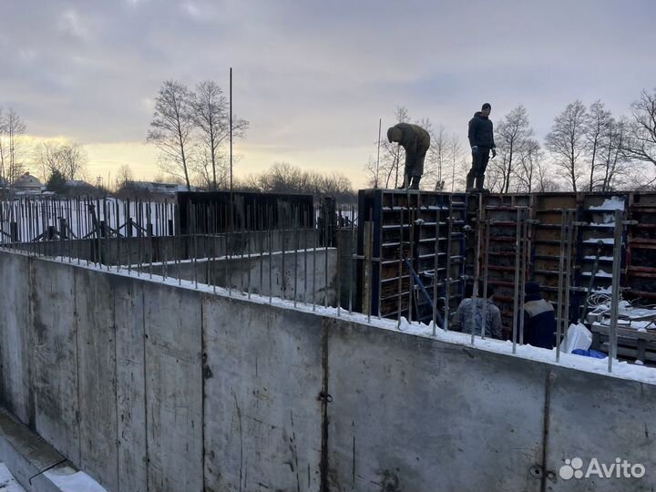 Монолитное строительство под ключ.Благоустройство