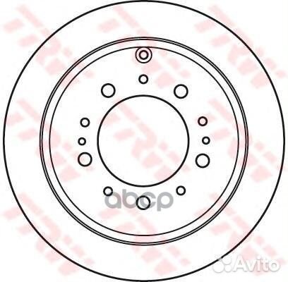 Диск тормозной зад toyota land cruiser 200