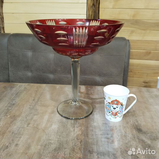 Ваза для фруктов на ножке СССР