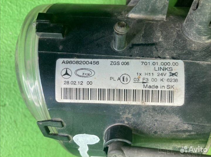 Фара противотуманная mercedes-benz actros MP 4