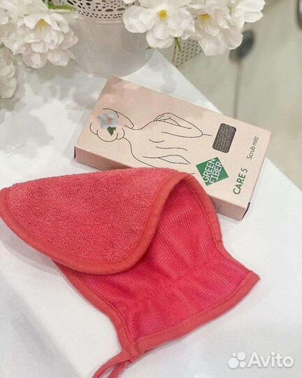 Варежка-скраб для душа Гринвэй