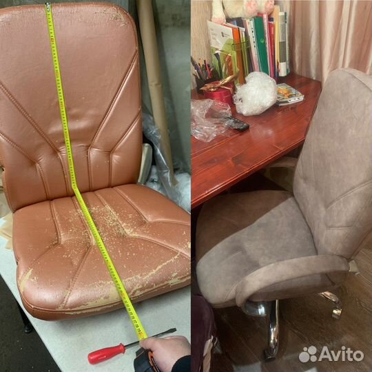 Перетяжка мягкой мебели/ кухни, замена столешниц