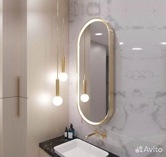 Зеркало в раме капсула Christine