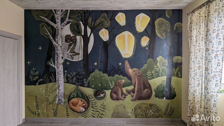 Роспись стен, детских комнат. Художник